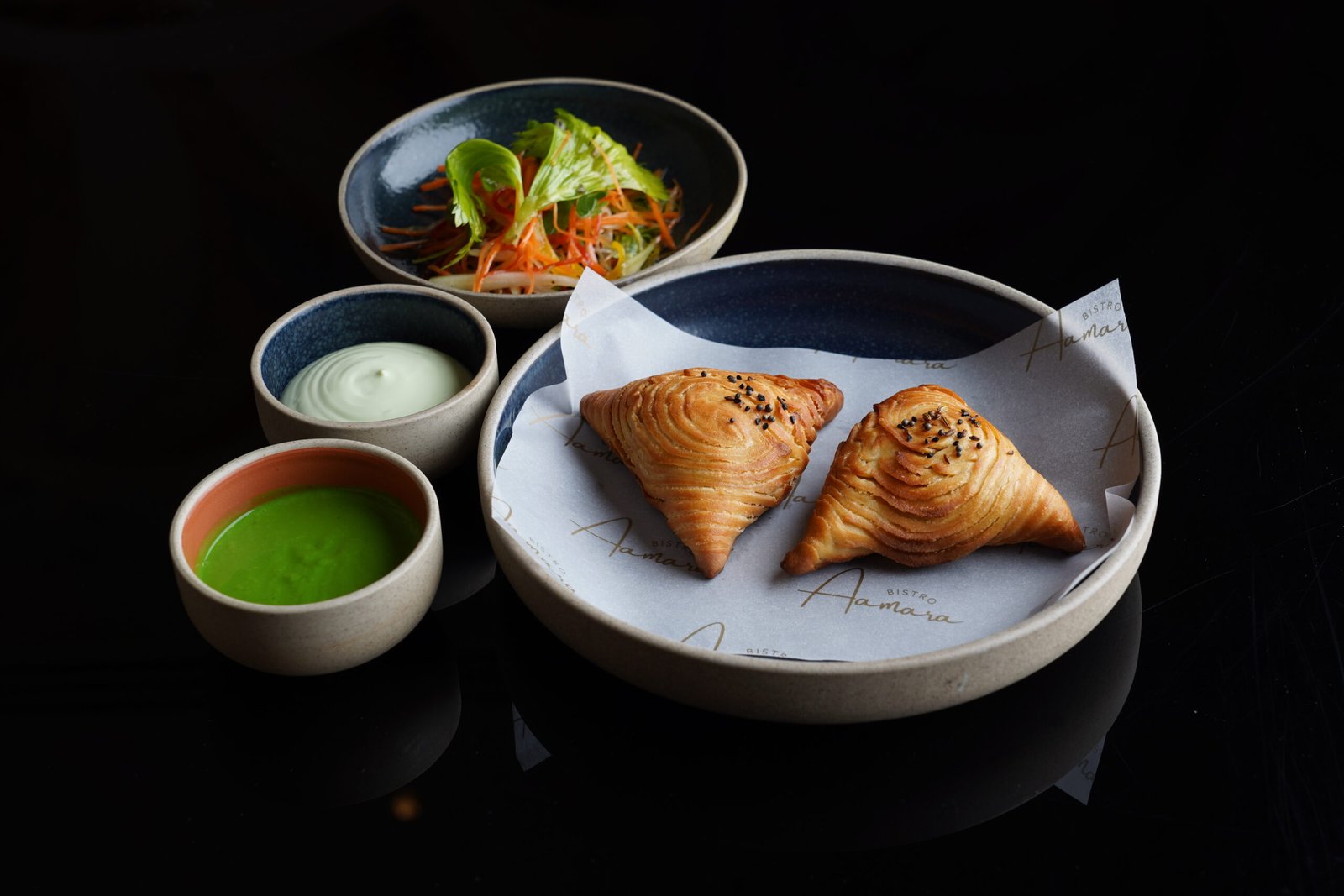 Kazakh Samsa- Achari Paneer & Pimento